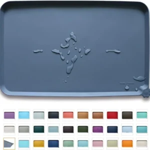 Hoki Found -Waterproof Pet Feeding Mats with High Lips
