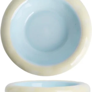 6-Inch Ceramic Cat Food Bowl,6 Oz Wide Shallow Cat Bowls,Whisker Fatigue Relief