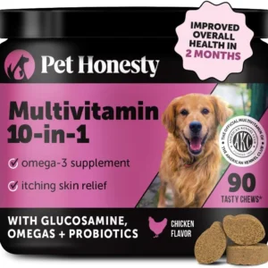 Pet Honesty Multivitamin Dog Supplement, Glucosamine Chondroitin for Dogs