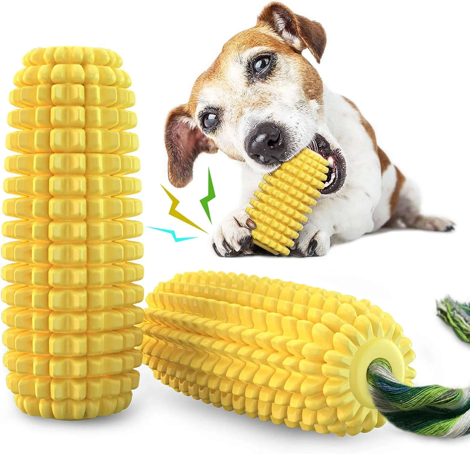 Carllg Dog Chew Toys for Aggressive Chewers, Indestructible Tough Durable Squeaky Interactive Dog Toys