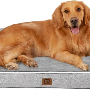 EHEYCIGA Orthopedic Dog Beds for Extra Large Dogs, Waterproof Memory Foam XL Pet Bed with Sides