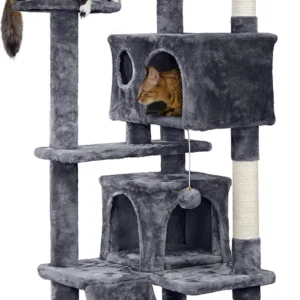Yaheetech 54in Cat Tree Tower Condo Furniture Scratch Post for Kittens