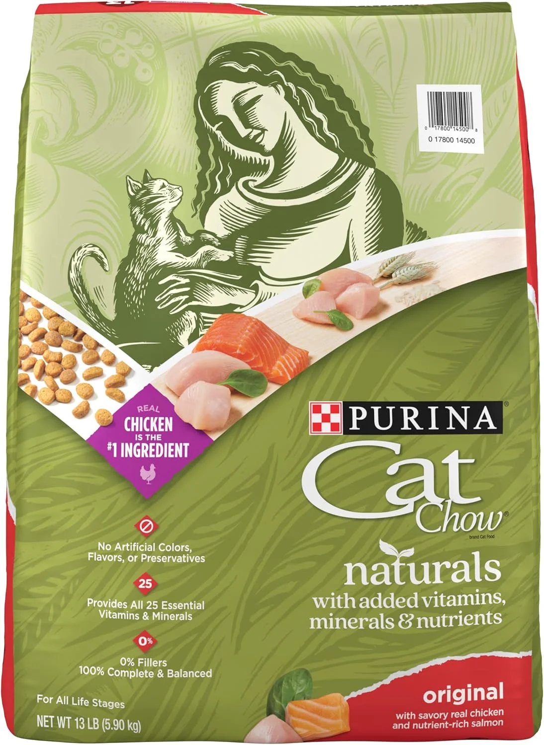 Purina Cat Chow Naturals With Added Vitamins, Minerals and Nutrients Dry Cat Food, Naturals Original