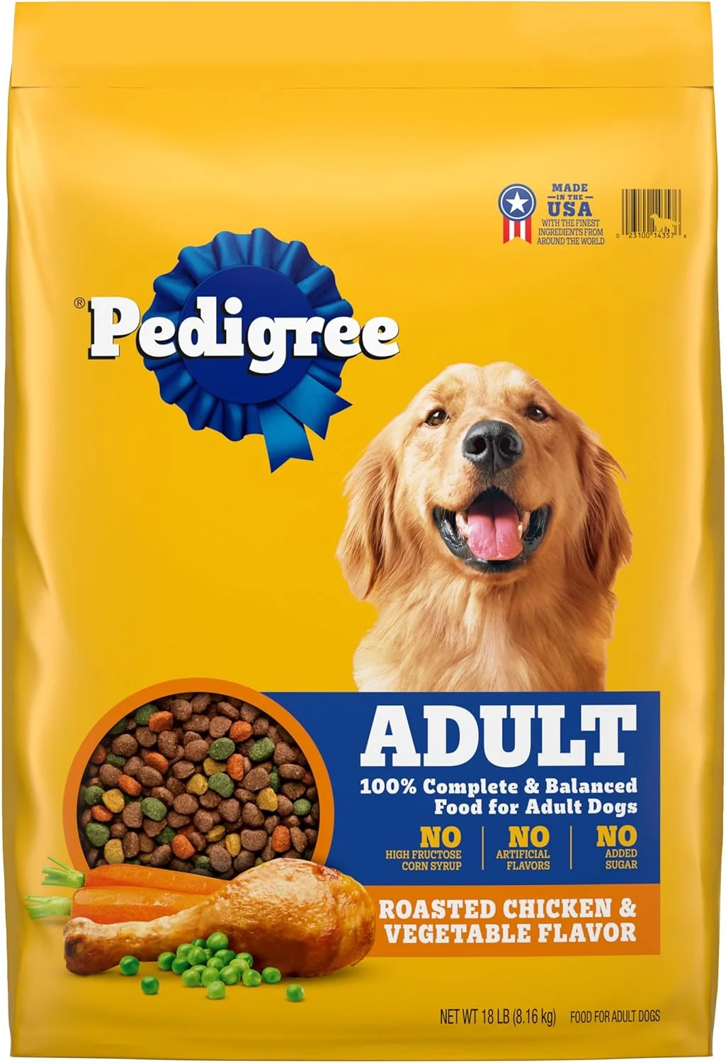Pedigree Complete Nutrition Adult Dry Dog Food, Roasted Chicken & Vegetable Flavor