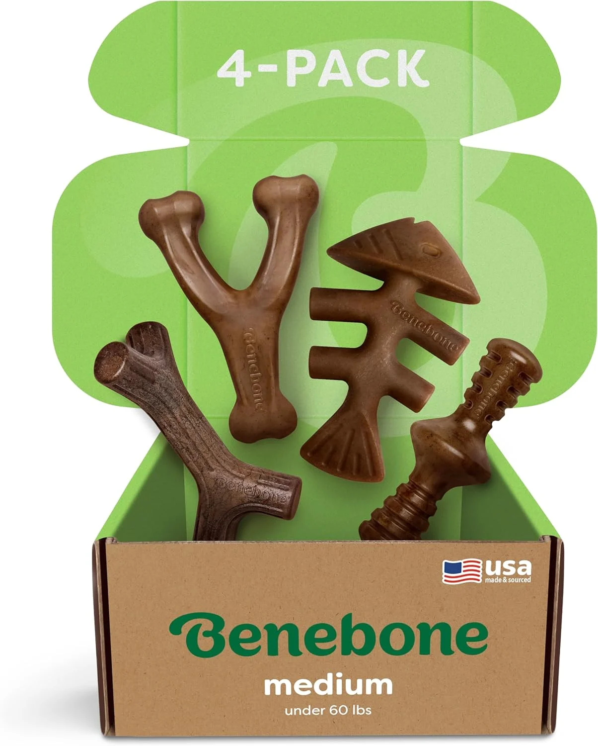 Benebone 4-Pack Dog Chew Toys